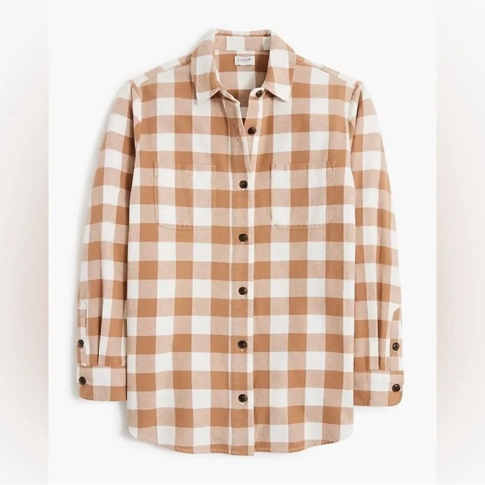 J. CREW Flannel Button Front Shacket *NEW*